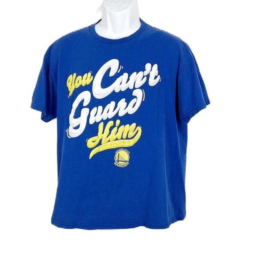 Golden State Warriors Shirt Men Large Blue Nba Exclusive Stephen Curry S S Tee